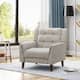 Candace Mid-century Modern Armchair by Christopher Knight Home - 32.28"W x 31.50"L x 32.68"H - beige