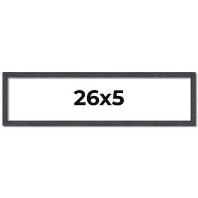 26x5 Frame Brown Solid Wood Picture Frame - Complete Modern Photo