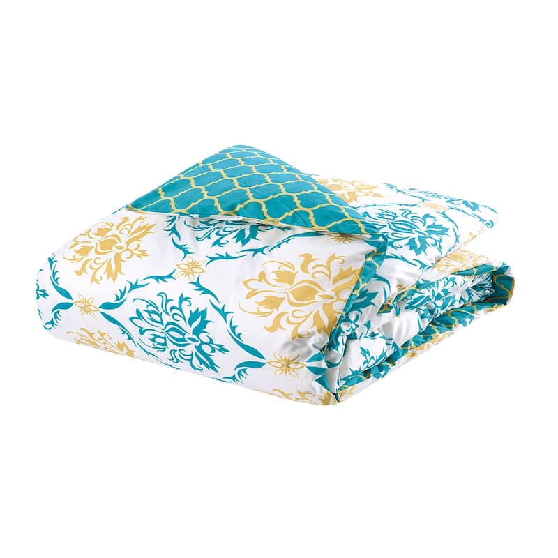 Porch & Den Jenne Reversible Patterned Bed-in-a-Bag 8-PC Comforter Set