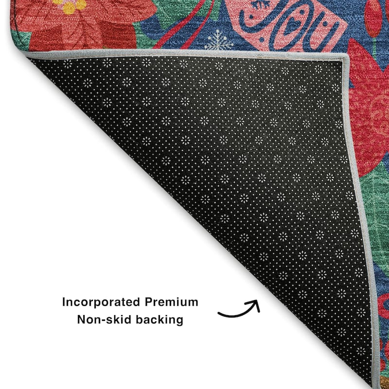 Premium Washable Super Soft Holiday Nutcracker Mayfield Rug