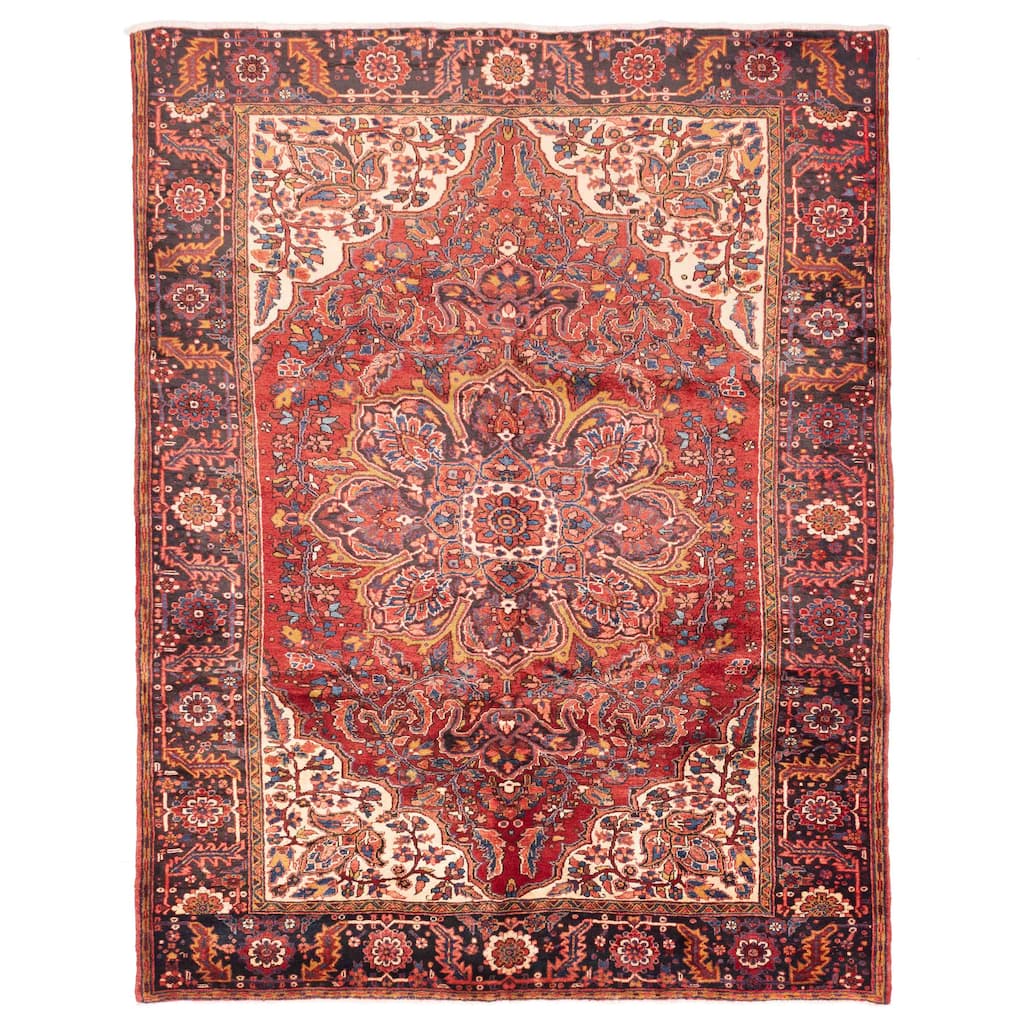ECARPETGALLERY Hand-knotted Sarabi Red Wool Rug - 8'6 x 10'11