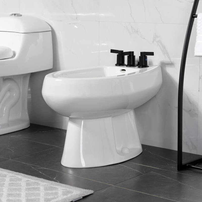 Kingston Brass NuvoFusion Three-Handle Bidet Faucet