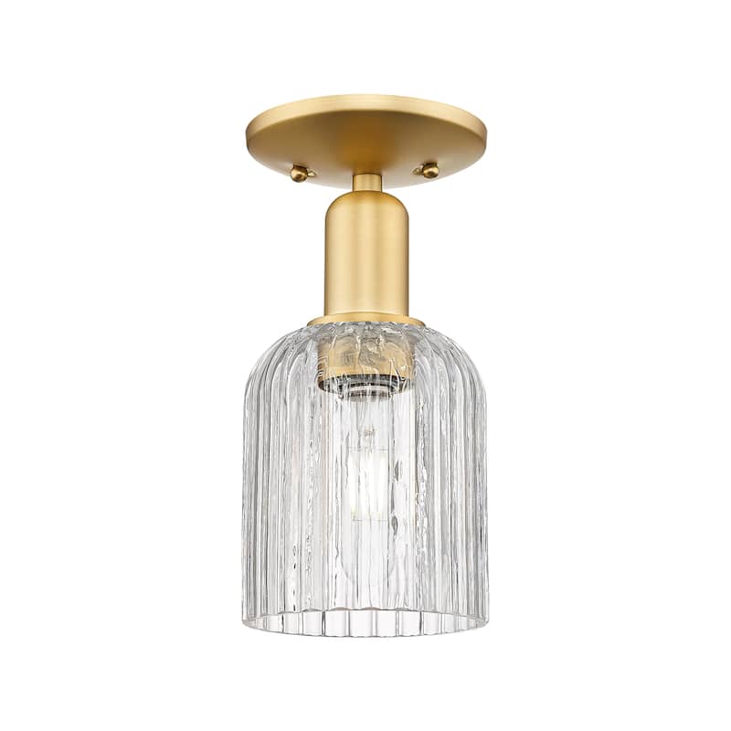 Innovations Lighting Downtown Urban - Bridal Veil - 1 Light 5" Semi-Flush Mount Light