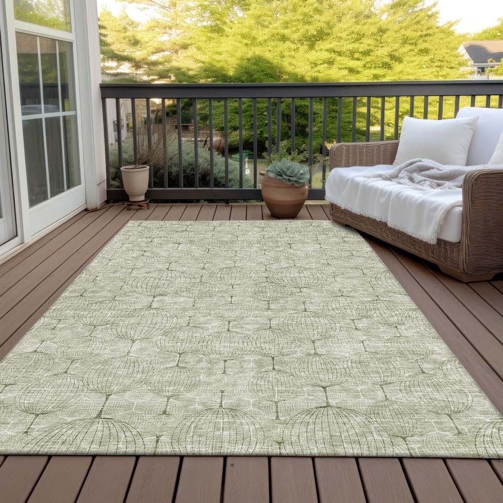 Machine Washable Indoor/ Outdoor Chantille Modern Decor Rug