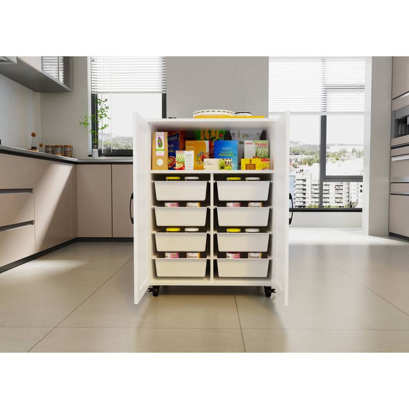 Rice Door Storage Cabinet, Durable and Spacious for Home Organization