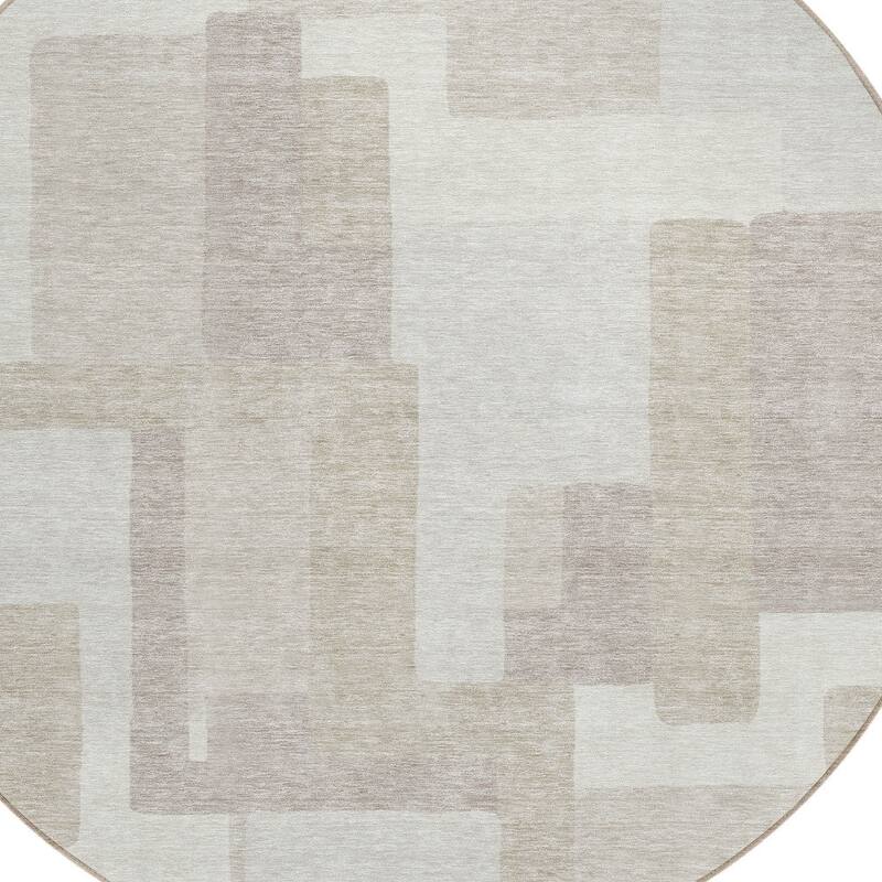 HomeRoots Abstract Transitional Rectangle Outdoor Rug