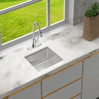 13 x 15 inch Undermount Deep Single Bowl 16 Gauge Stainless ...