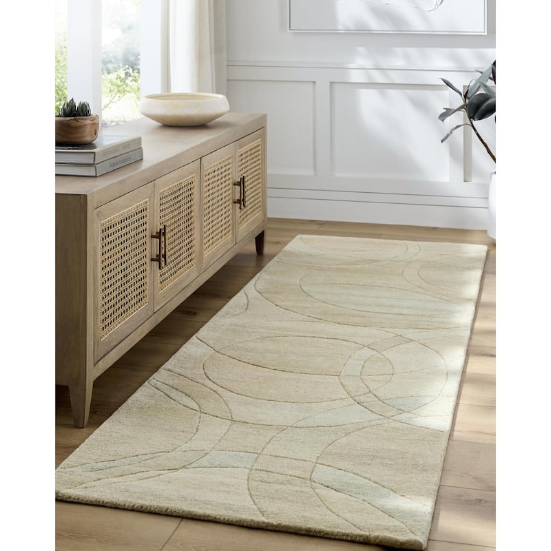 Livabliss Forum Modern & Contemporary Area Rug - 2' x 3' - Olive/Gray