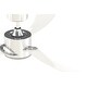 preview thumbnail 4 of 12, Fanimation SculptAire 52 inch Indoor/Outdoor Ceiling Fan with LED Light Kit and Remote - Chrome with Clear Blades