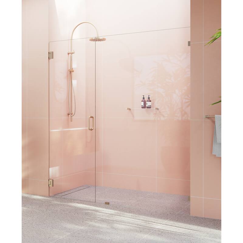 Glass Warehouse 78" x 66" Frameless Shower Door - Wall Hinge
