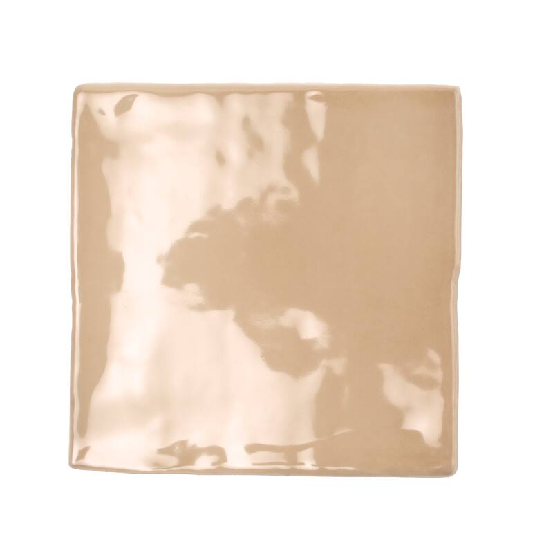 Apollo tile 4" x 4" Silken Glossy Beige Ceramic Tile (6.48 sq ft/case) - 60 Pack