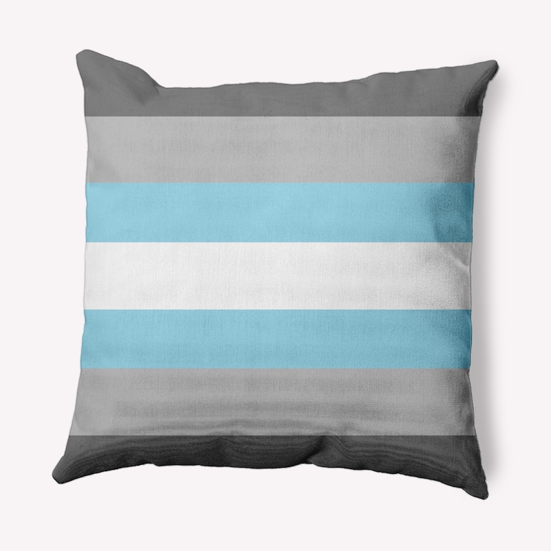 Pride Flag Outdoor Throw Pillow - 16" x 16" - Demi Boy
