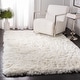 preview thumbnail 1 of 91, SAFAVIEH Handmade Arctic Shag Guenevere 3-inch Extra Thick Rug 3' x 5' - Ivory