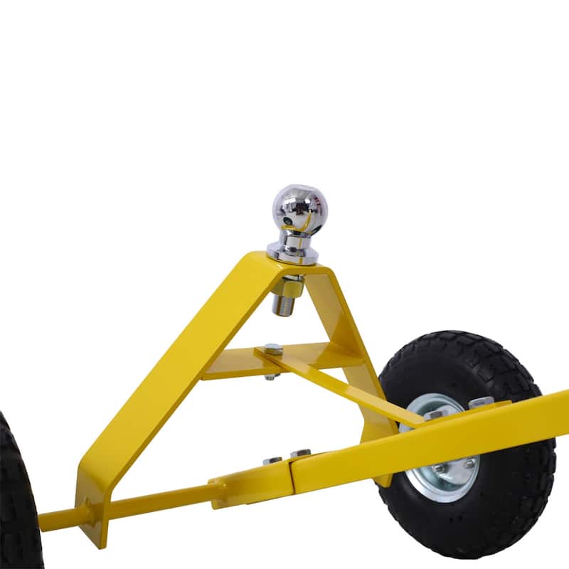 Multifunctional trailer dolly with 10-inch pneumatic tires, 600 lbs capacity