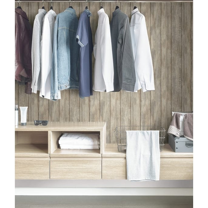 InHome Kennebunkport Plank Peel & Stick Wallpaper - 198in x 20.8in x 0.025in