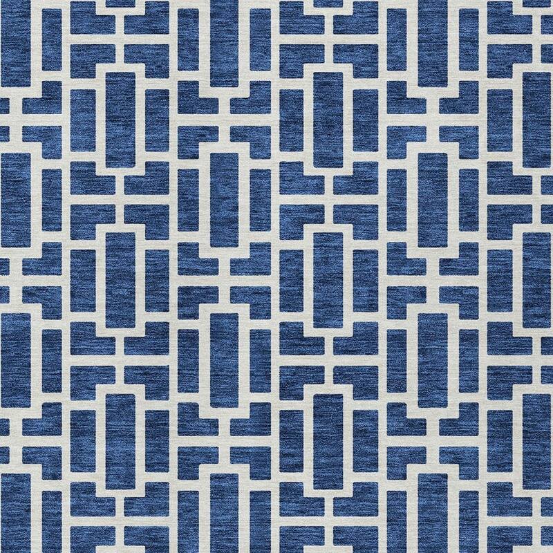 HomeRoots Geometric Transitional Rectangle Outdoor Rug