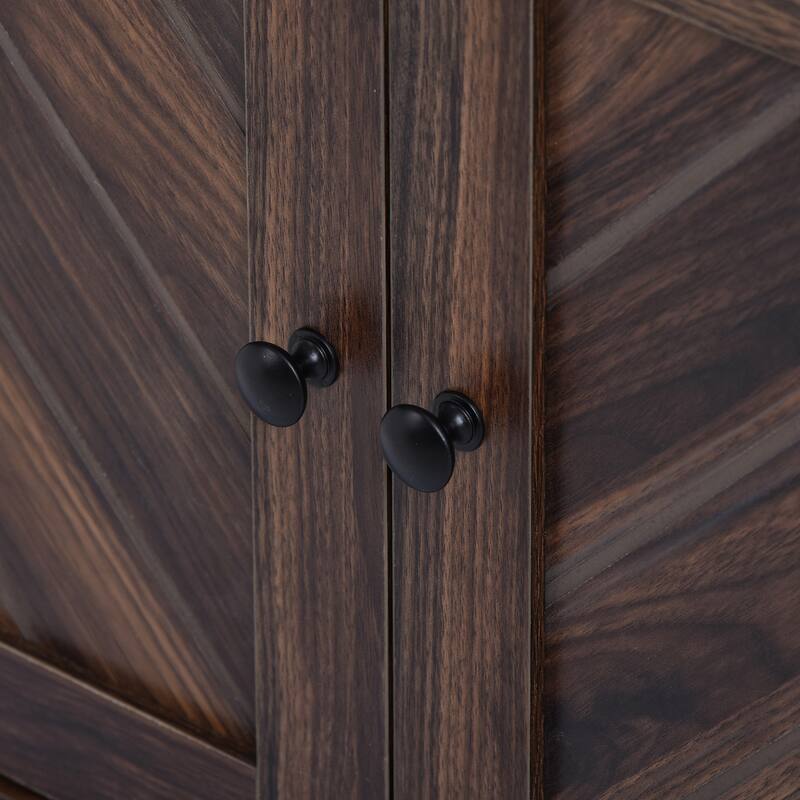 Modern Hall Tree, Entryway Bench with 2 Open Storage Shelves, 4 Metal Double Hooks, for Entrance and Hallway