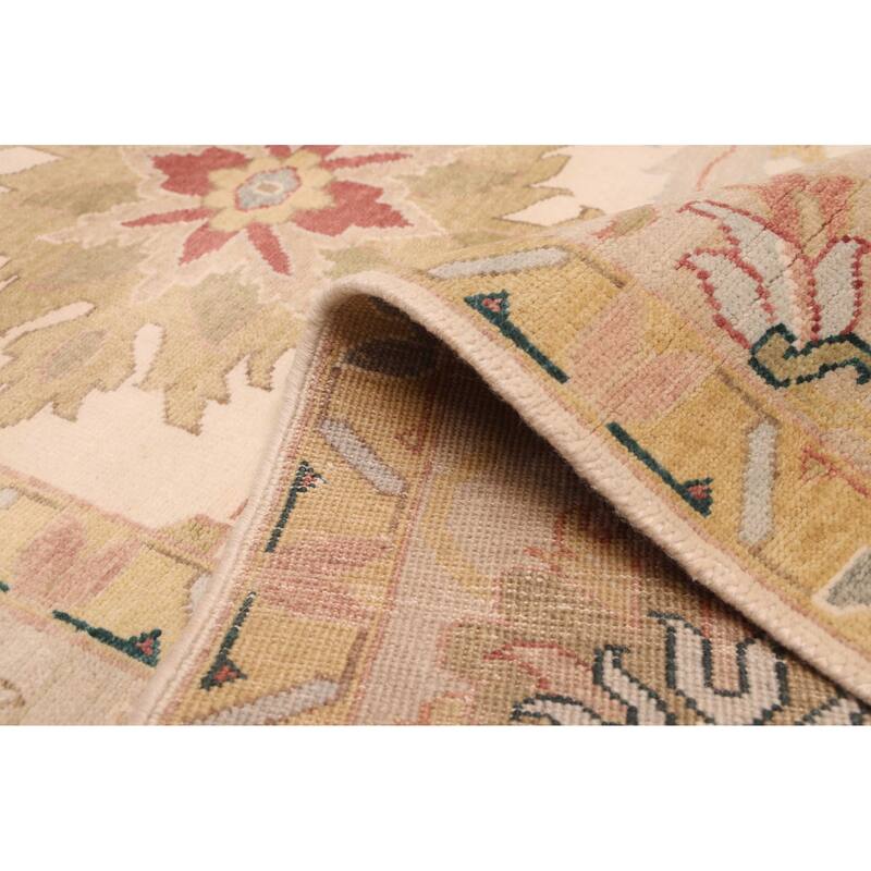 ECARPETGALLERY Hand-knotted Jules Serapi Ivory Wool Rug - 10'1 x 14'0