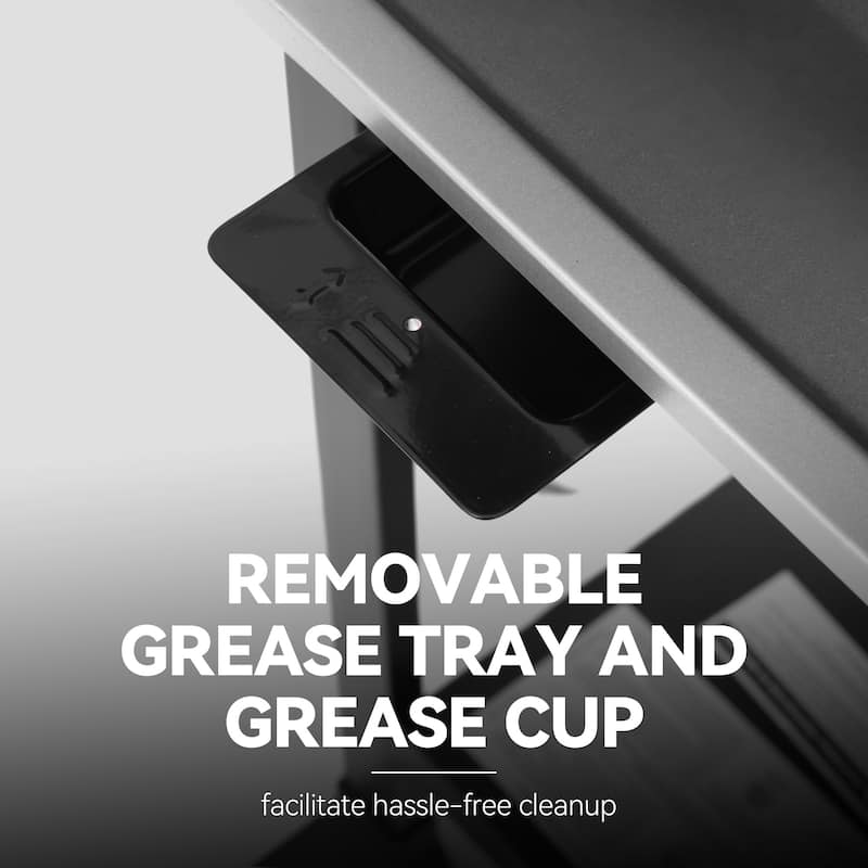 Royal Gourmet SG4003B 4-Burner BBQ Propane Gas Grill with Stainless Steel Upper Lid, Black & Silver