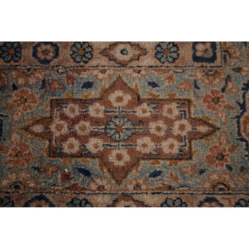 Kashan Signed Persian Area Rug Handmade Wool Carpet - 8'5"x 12'1"