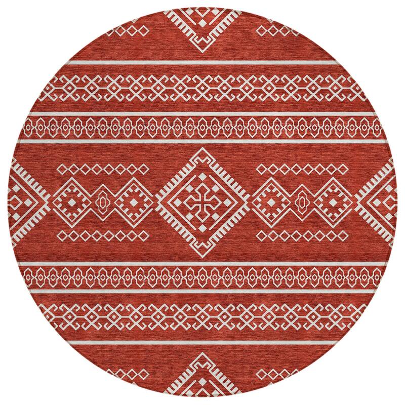 HomeRoots Southwestern Transitional Rectangle Outdoor Rug