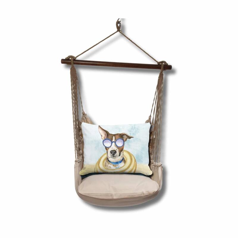 Magnolia Casual Swing Set 4 piece - Latte Solid w/ Cool Dog