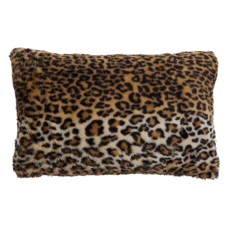 Faux Pillow With Cheetah Print