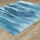 preview thumbnail 4 of 11, Vista Home Sunderland Abstract Sky Washable Blue/ Ivory Area Rug