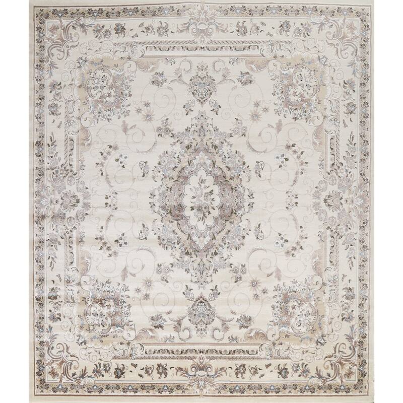Floral Medallion Turkish Transitional Oriental Rug Traditional Carpet