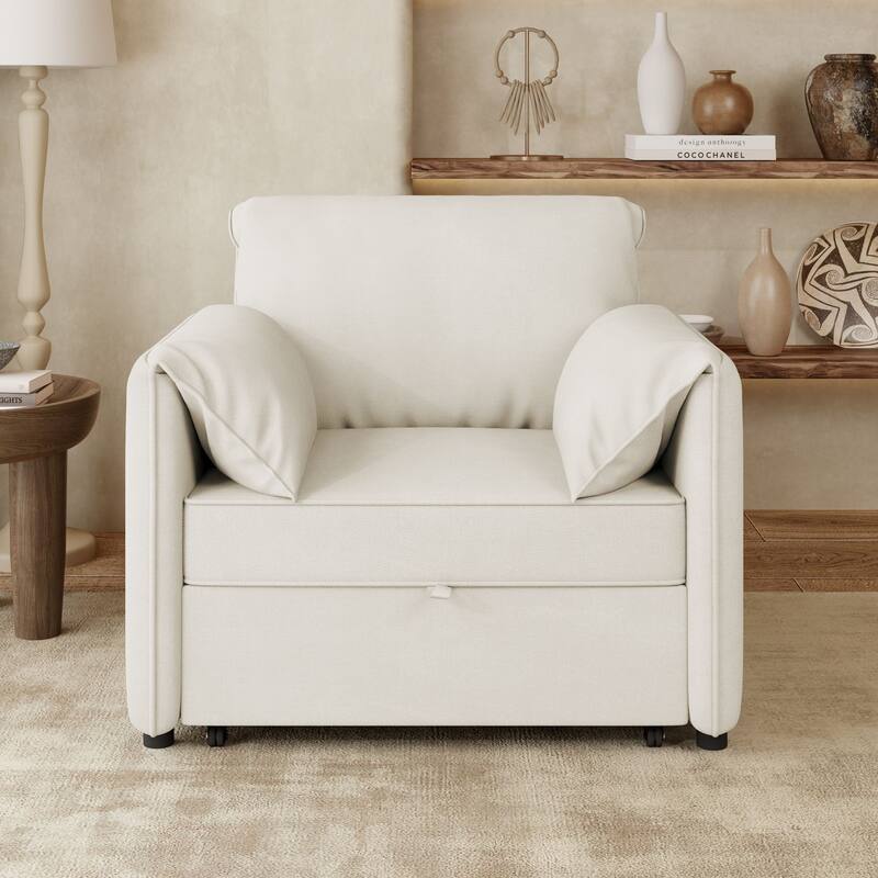 Pull-out Sofa Bed, 3-in-1 Convertible Sleeper