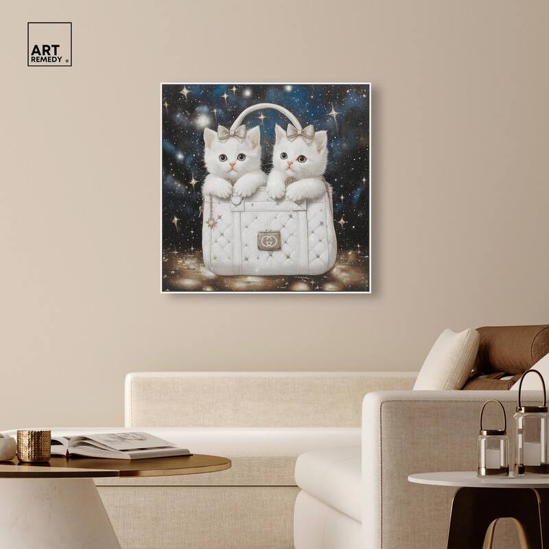 Constellation Kittens Purse Canvas by Art Remedy