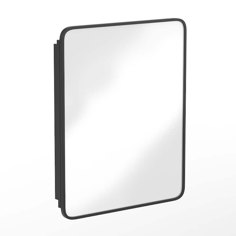 Recessed Bathroom Medicine Cabinet with Beveled Mirror - 24"W x 4"D x 29.75"H