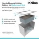 preview thumbnail 156 of 159, KRAUS Standart PRO Undermount Single Bowl Stainless Steel Kitchen Sink