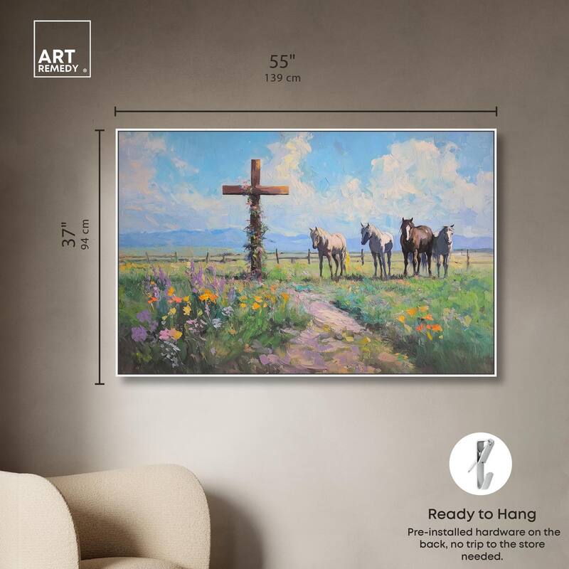 Faithful Pasture Canvas by Art Remedy
