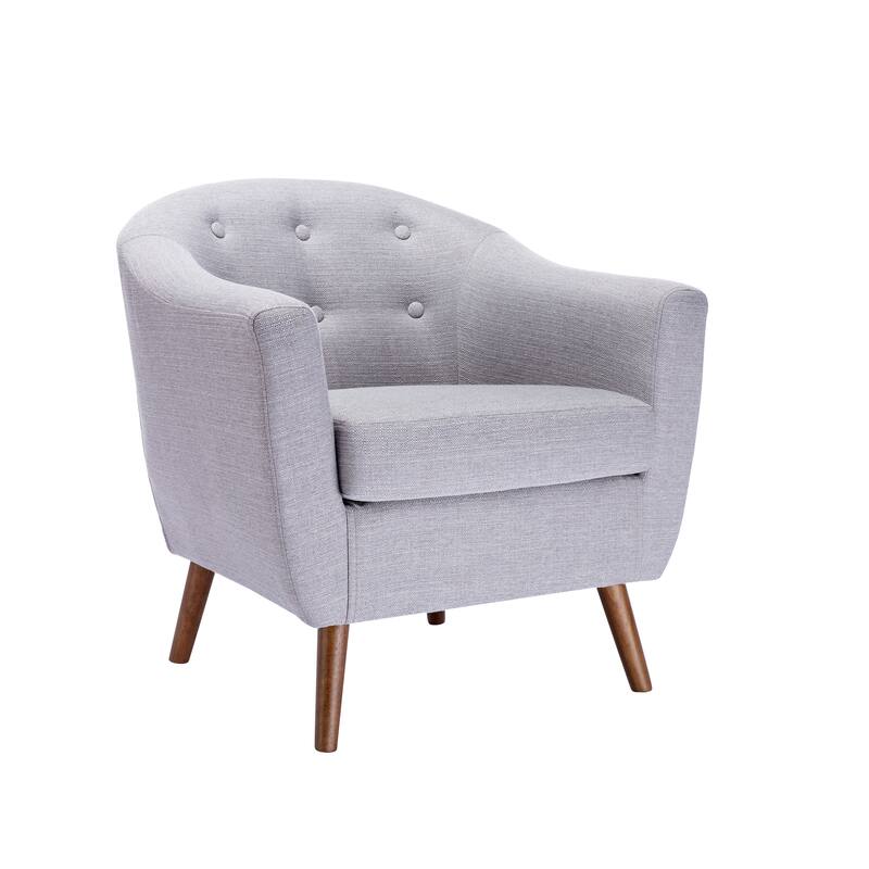 Carson Carrington Junsele Linen Upholstery Club Accent Chair - Grey