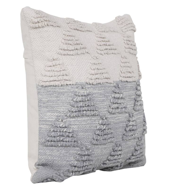 Sevita Contemporary Textured Diamond Cotton Throw Pillow