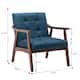 Option Conant Blue Fabric/Espresso