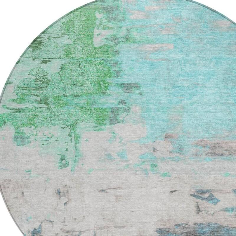 HomeRoots Abstract Transitional Rectangle Outdoor Rug