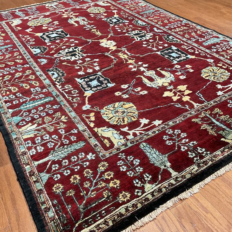 HERAT ORIENTAL Handmade Oushak Wool Rug - 6'3" x 8'10"