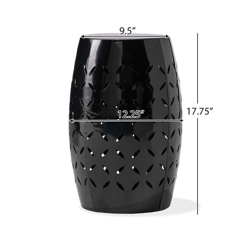 12" Side Table - Black