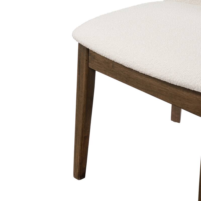 Christopher Knight Home - Arlo Modern Upholstered Solid Wood Armless Dining Chair (Set of 2)