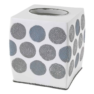 Avanti Dotted Circles Tissue Cover - White - Tissue Cover