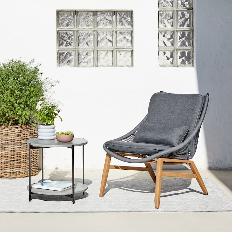 DreamPatio Arena Patio Side Table - 21" x 21" x H18.5"