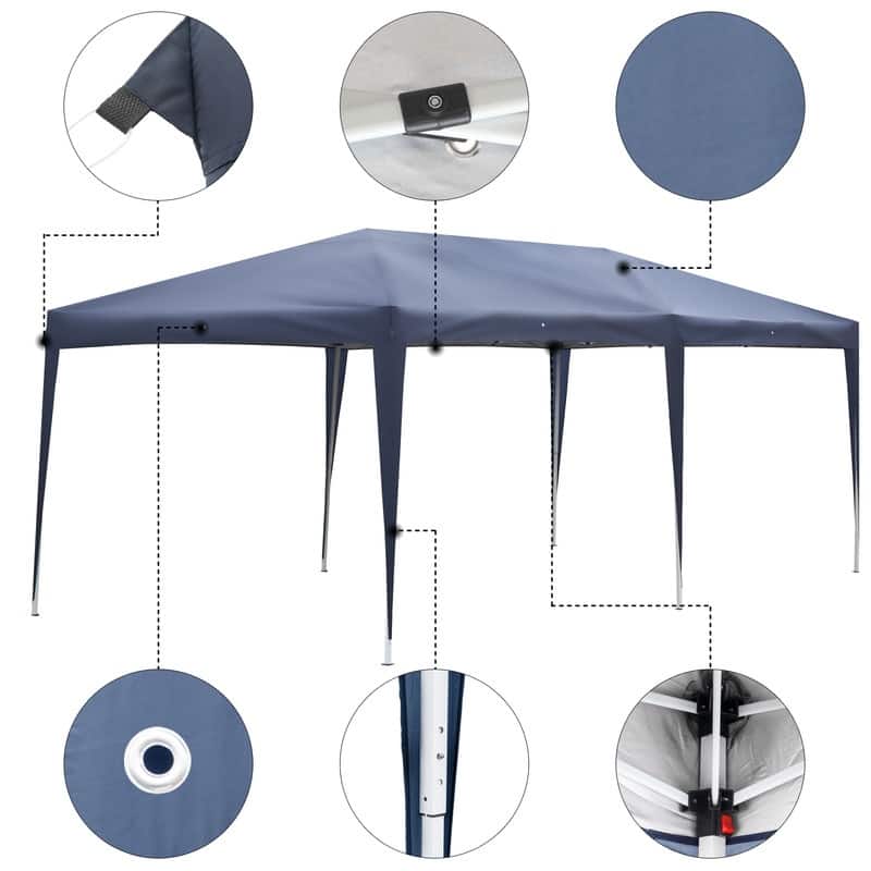 10 x 20 ft. EZ Pop-up Outdoor Canopies Gazebo with Carry Bag