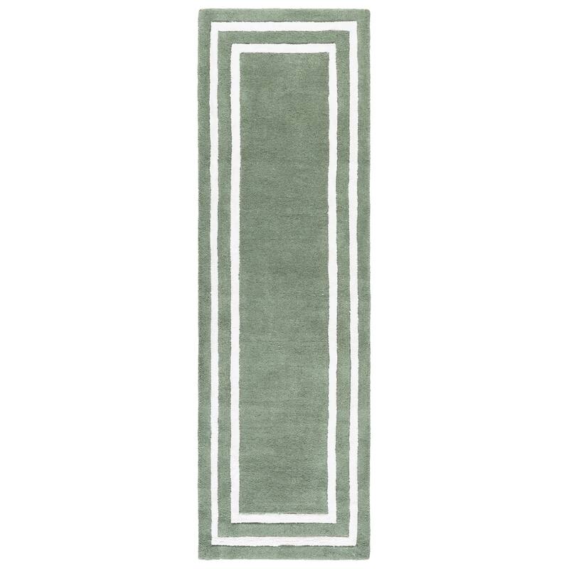 Lauren Ralph Lauren Handmade Roelien Wool Rug - Light Green/Ivory - 2'3" x 10' Runner
