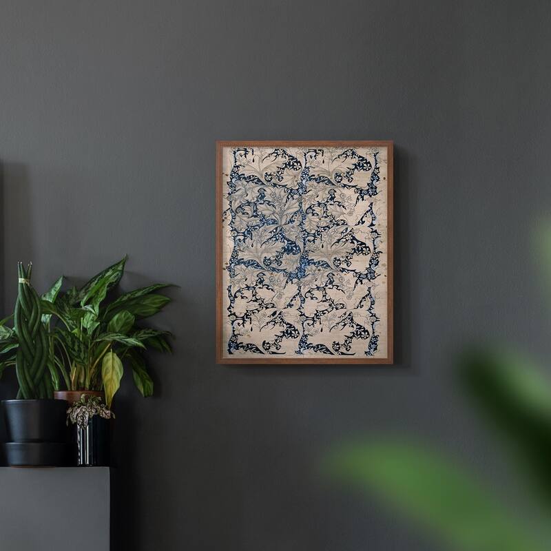 Vintage Abstract Print CXIV -Framed Print