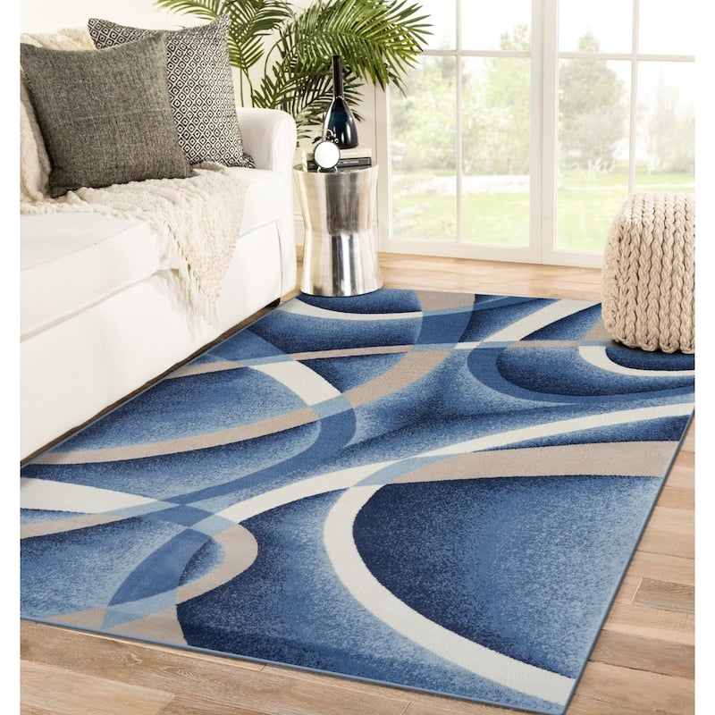 Luxe Weavers Modern Area Rug - 5' x 7' - Beige