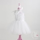preview thumbnail 5 of 10, Pearl Embroidered One Shoulder Design Special Occasion Dress for Toddler 2T - White