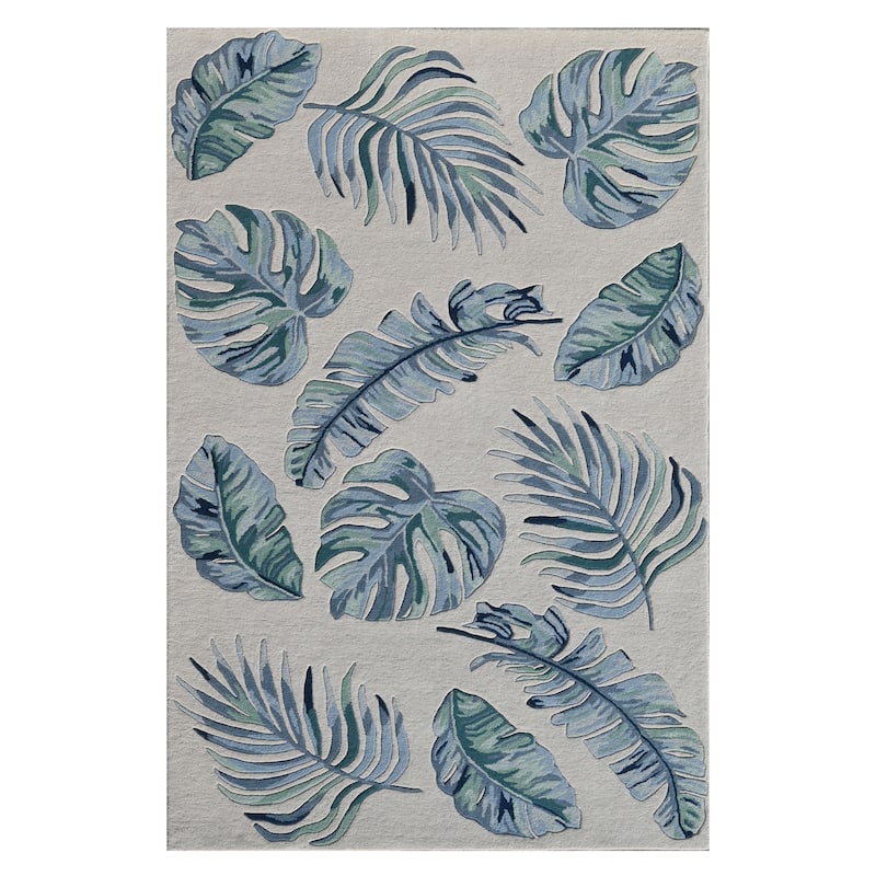 Domani Saunt Hand Tufted Wool Casual & Tropical Area Rug