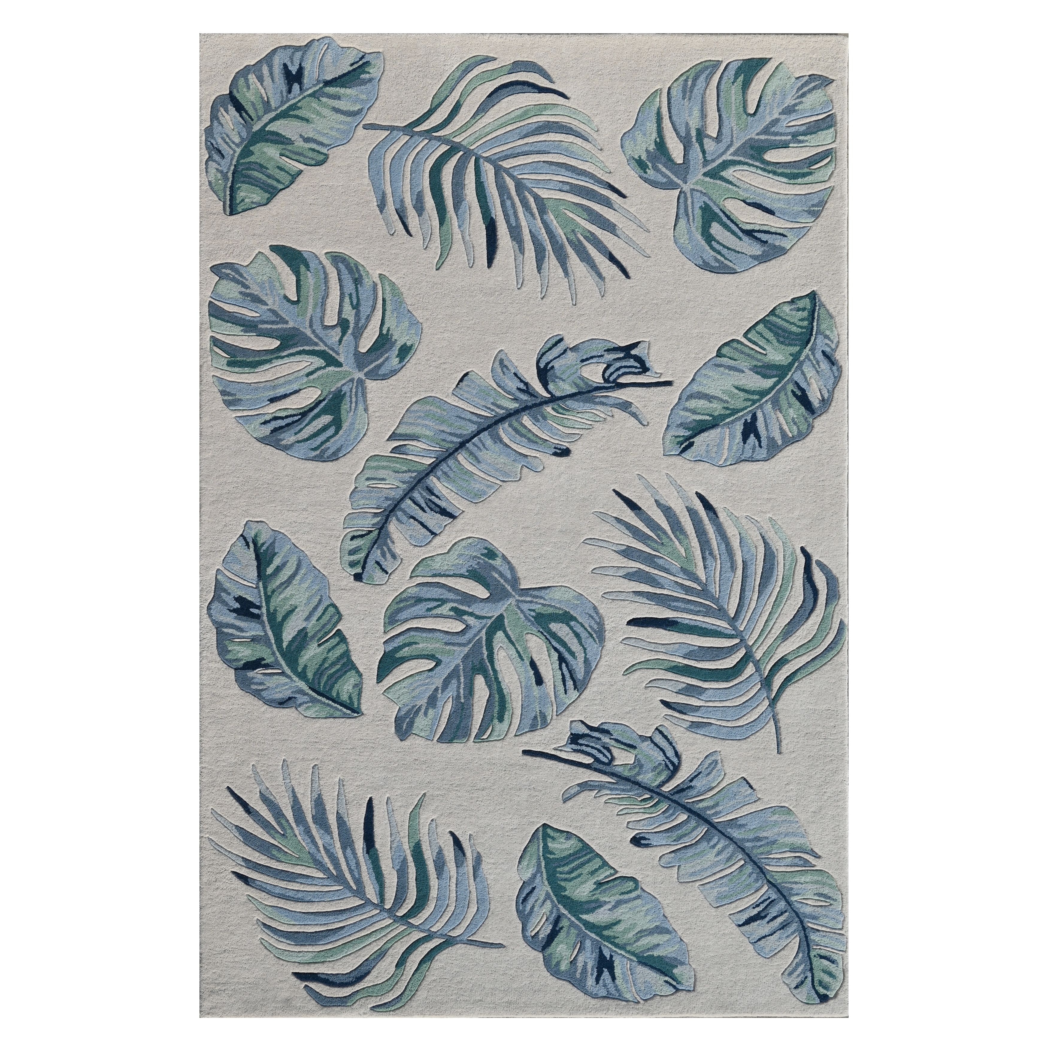 Domani Saunt Hand Tufted Wool Casual & Tropical Area Rug